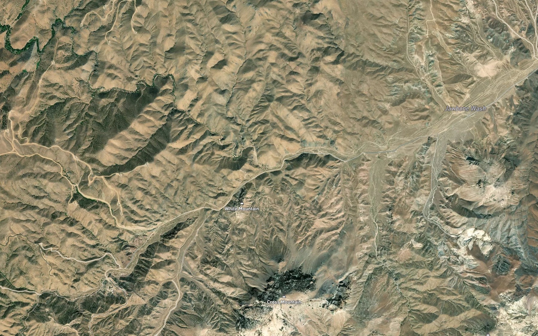 Satellite map of the Cottonwood Creek