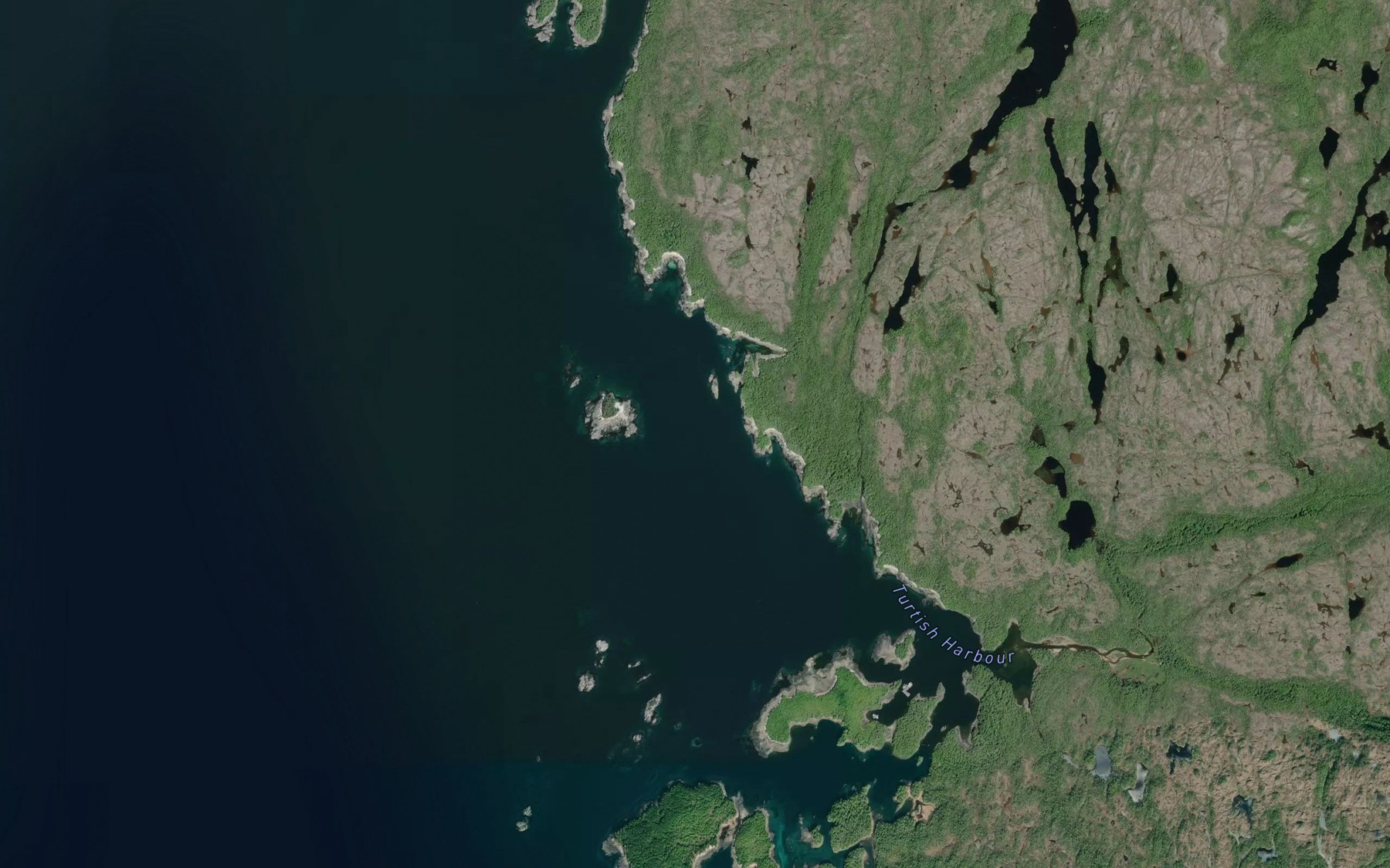 Satellite map of the Meiss Passage
