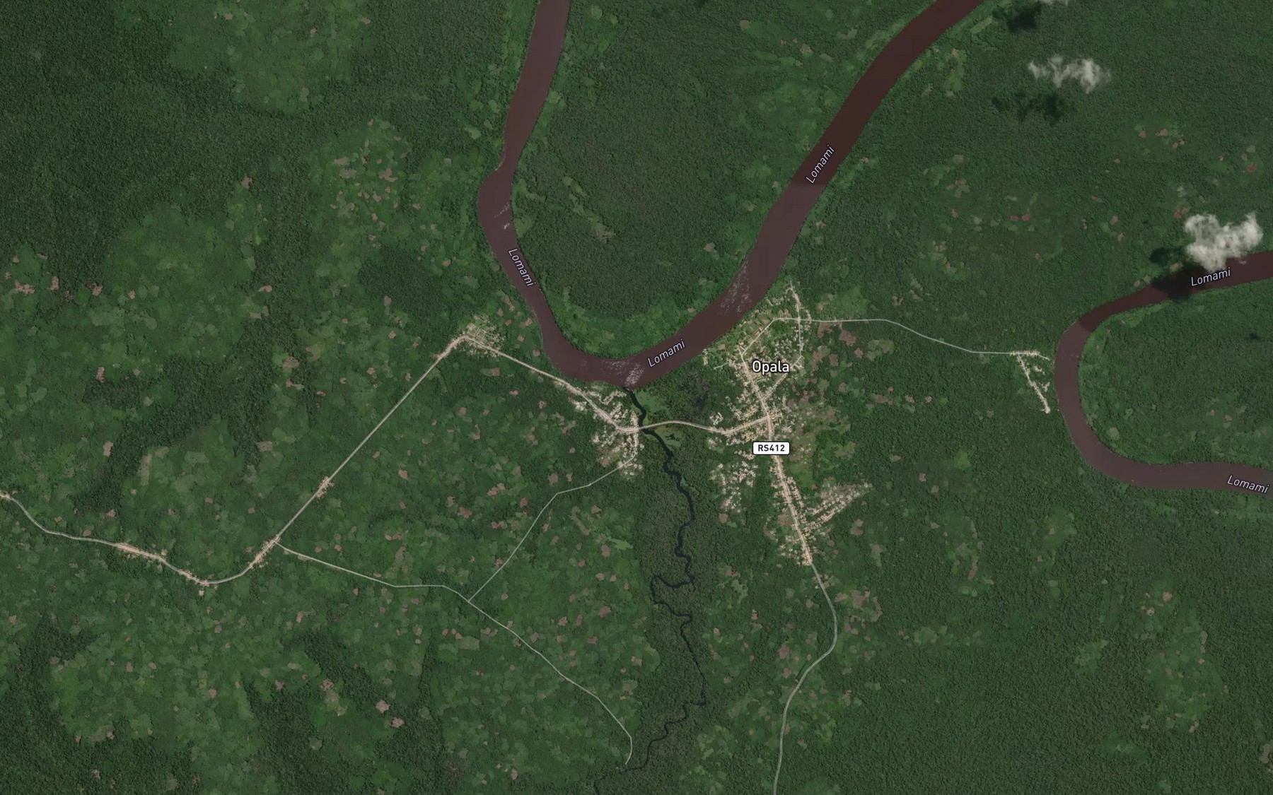 Satellite map of the Lombo