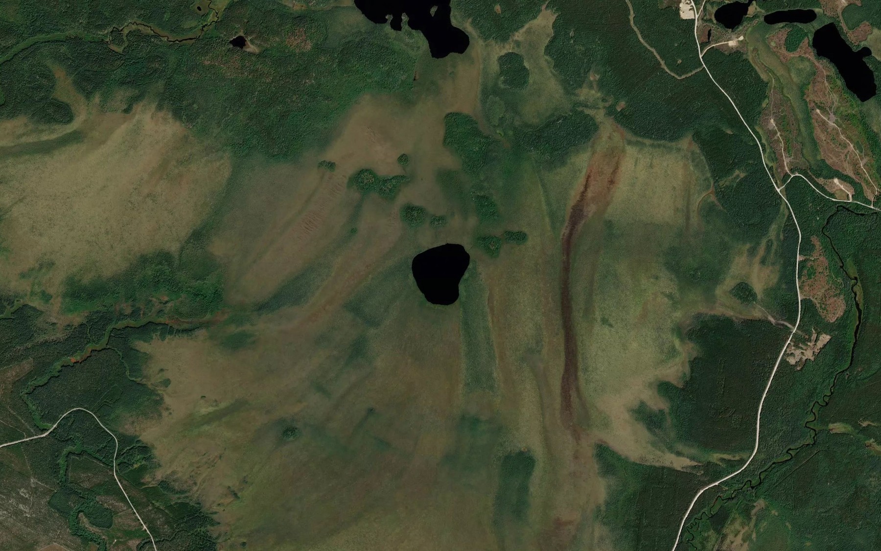 Satellite map of the Adair Lake