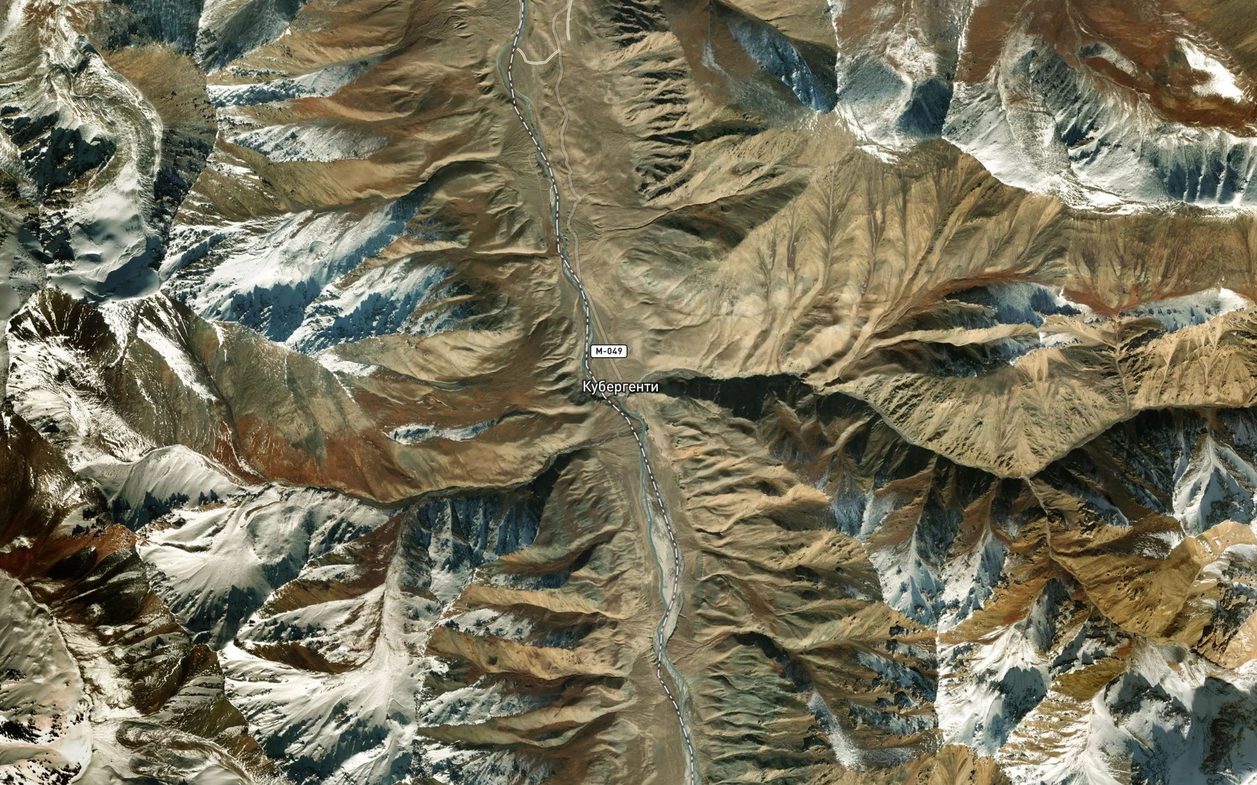 Satellite map of the Achiktash