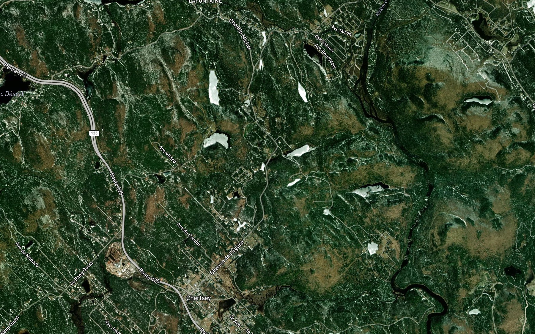 Satellite map of the Lac Namaskar