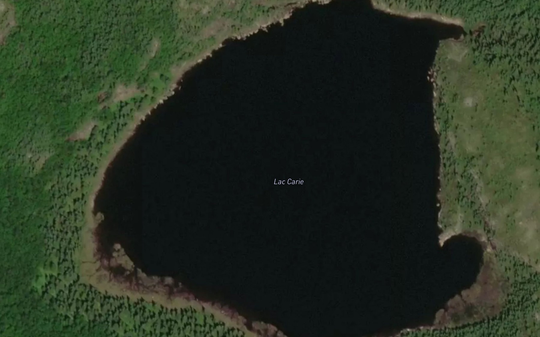 Satellite map of the Lac Carie