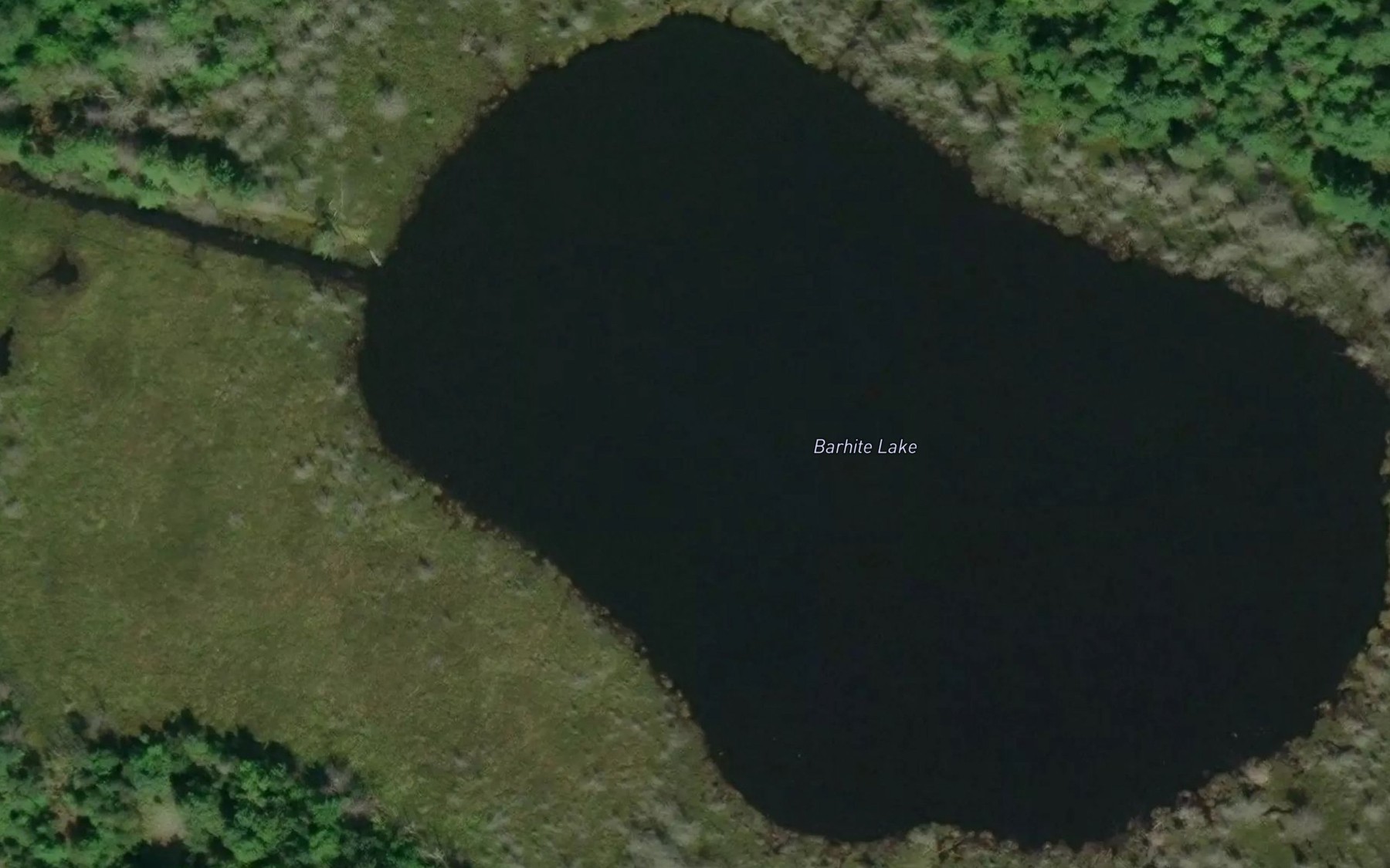Satellite map of the Barhite Lake