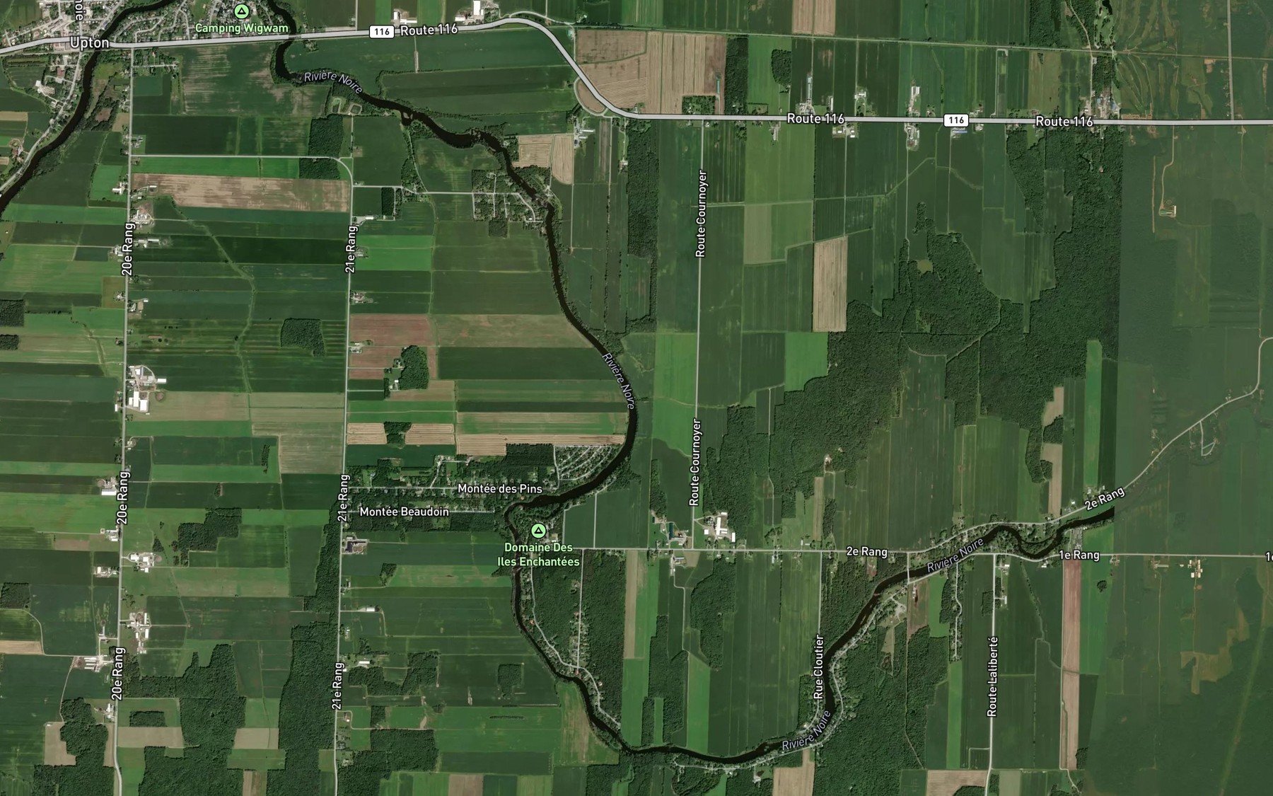 Satellite map of the Ruisseau Blanchard