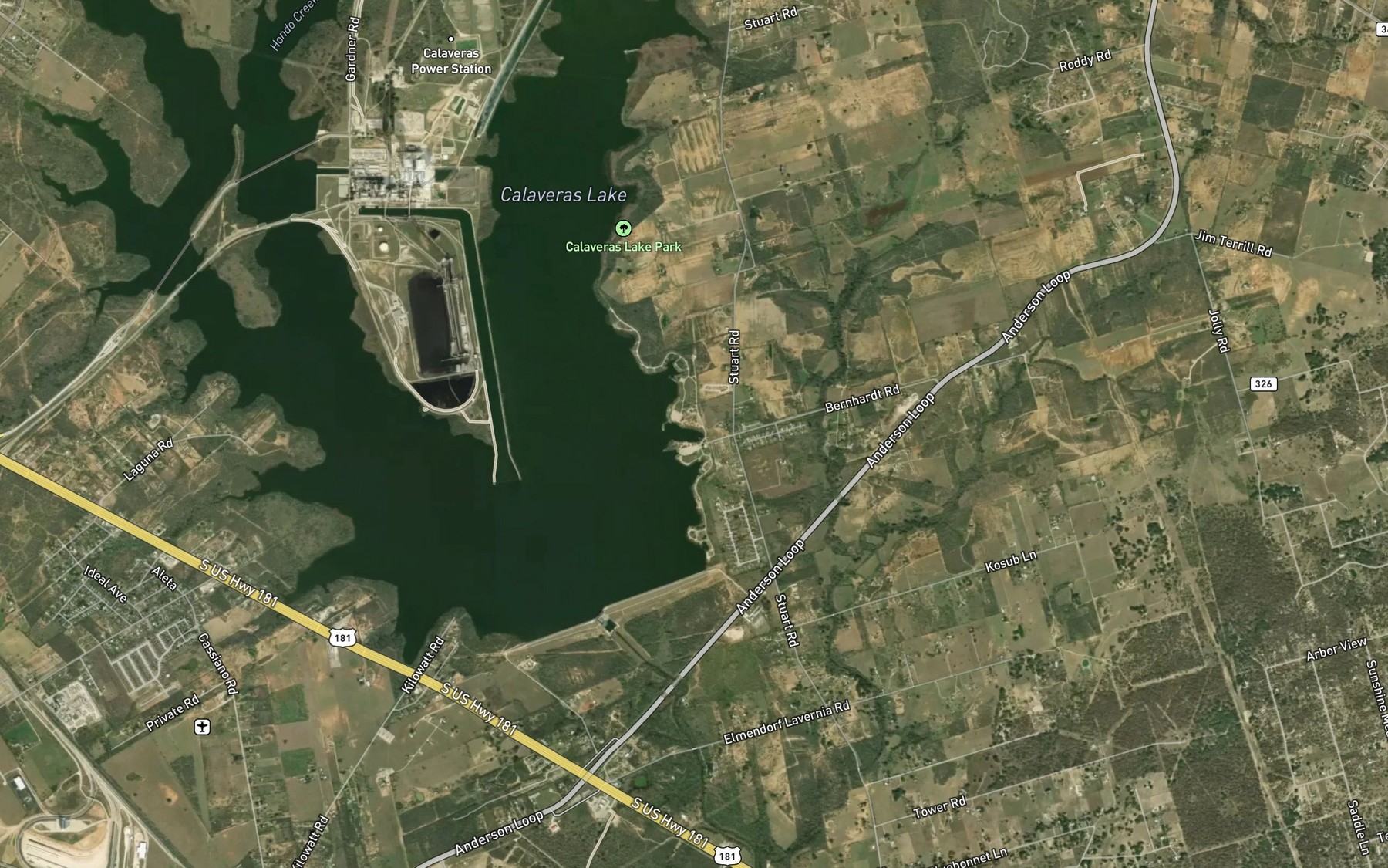 Satellite map of the Spot 7