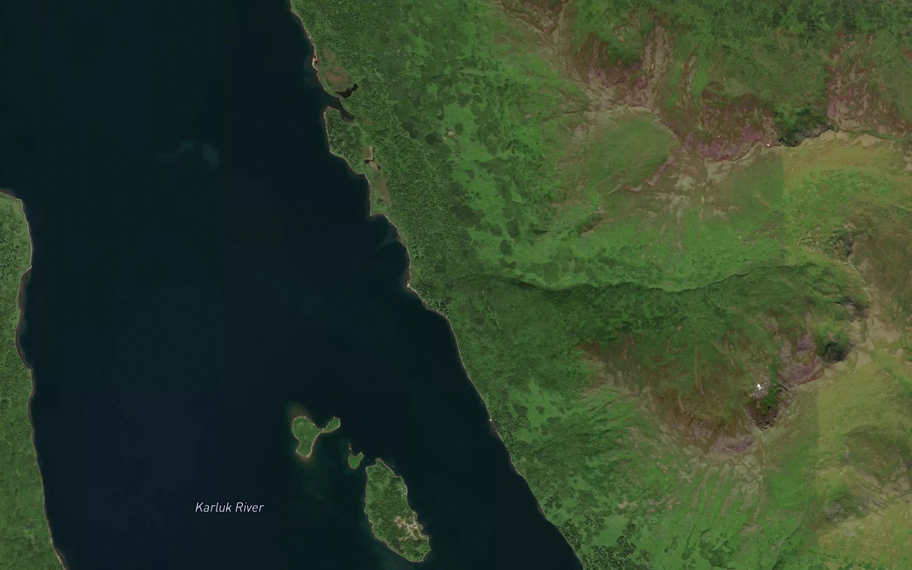 Satellite map of the Alder Creek