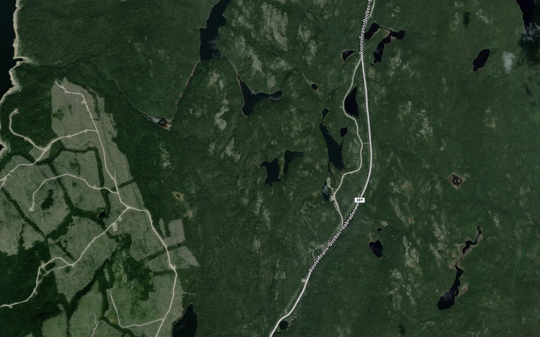 Satellite map of the Lac Victoria