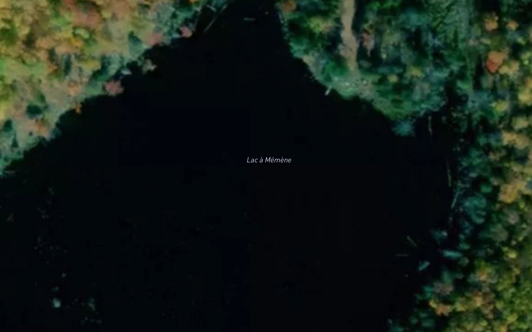 Satellite map of the Lac a Memene