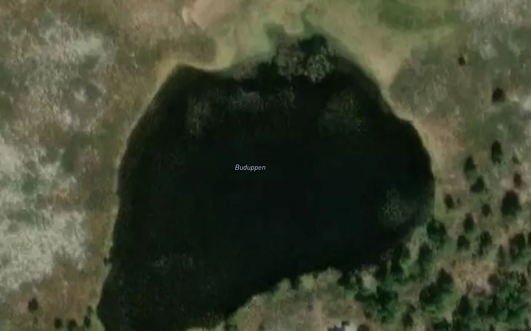 Satellite map of the Buduppen
