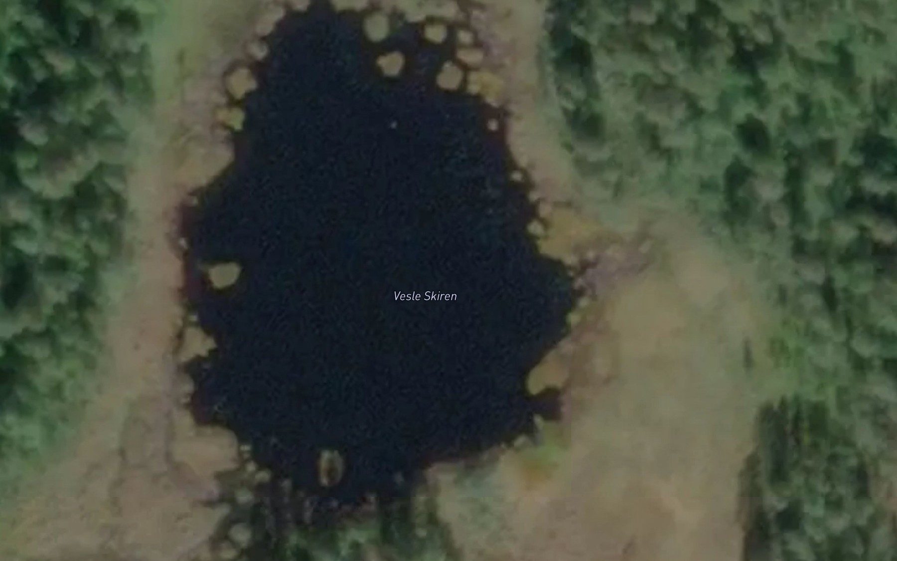 Satellite map of the Vesle Skiren