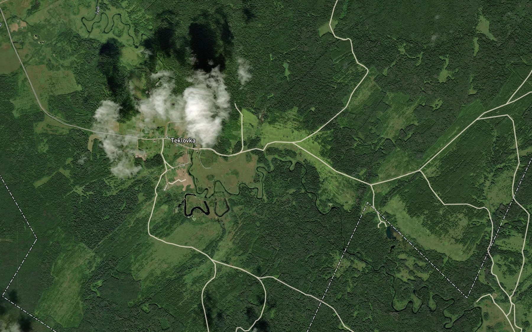 Satellite map of the Agarzinka