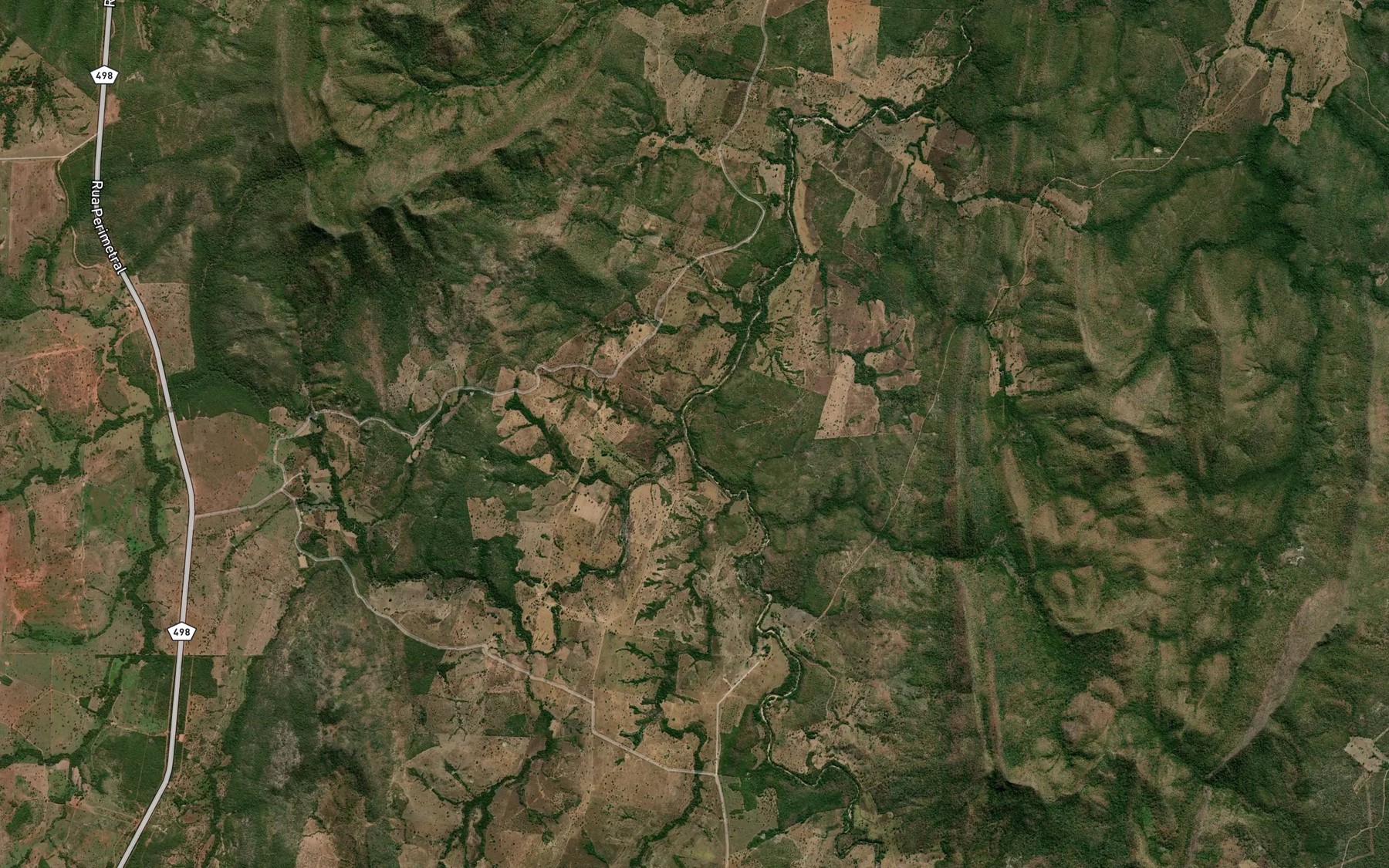 Satellite map of the Corrego Porteira