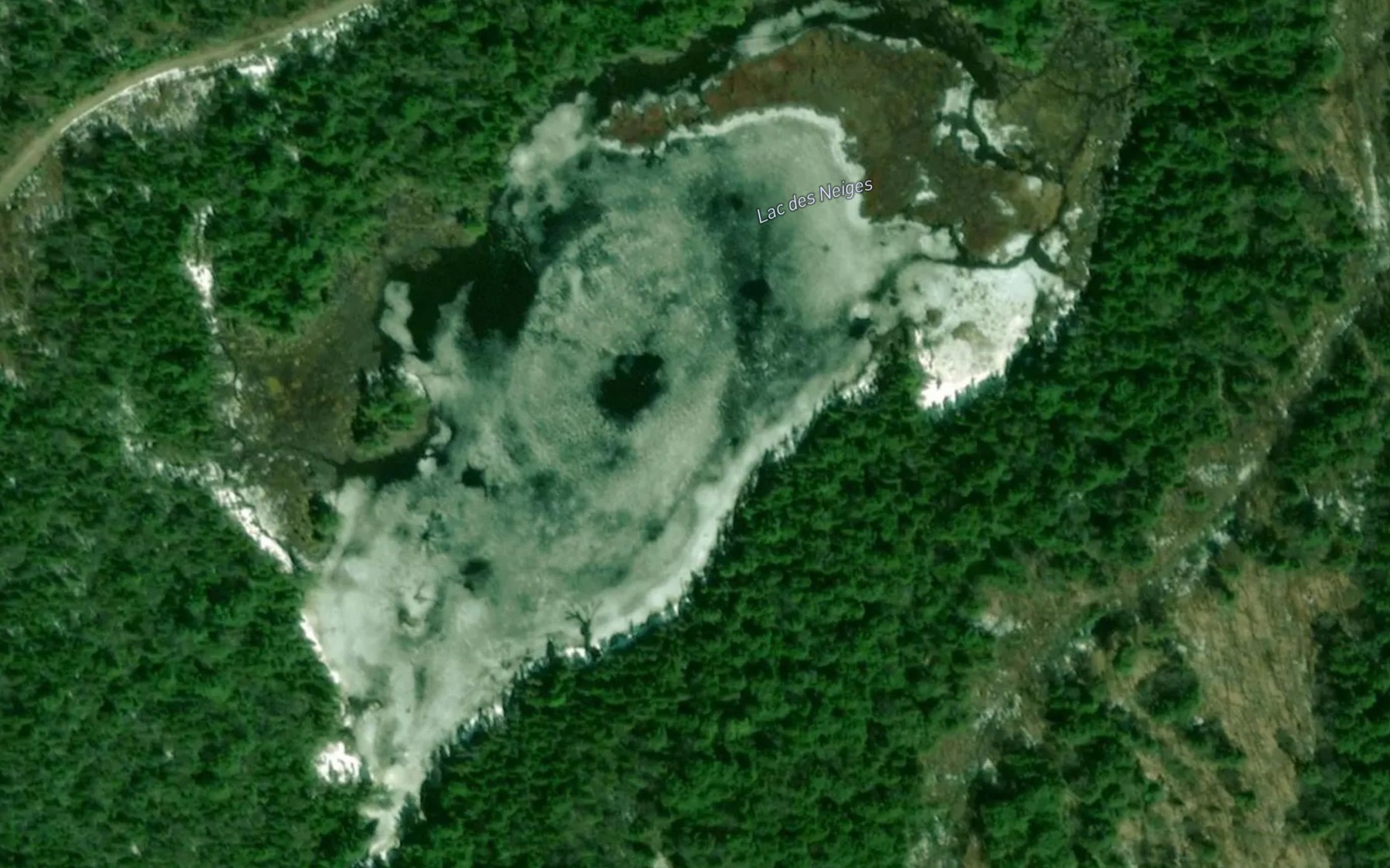Satellite map of the Lac des Neiges