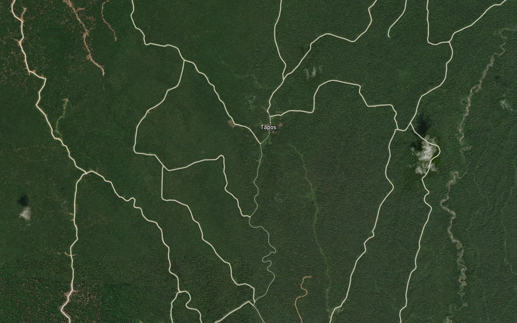 Satellite map of the Pemoko Creek