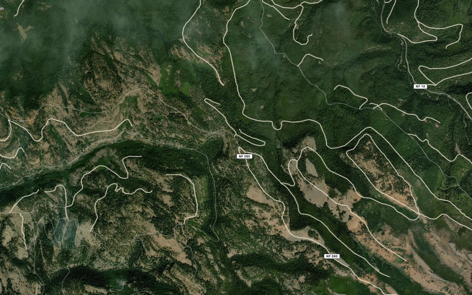 Satellite map of the Oasis Spring