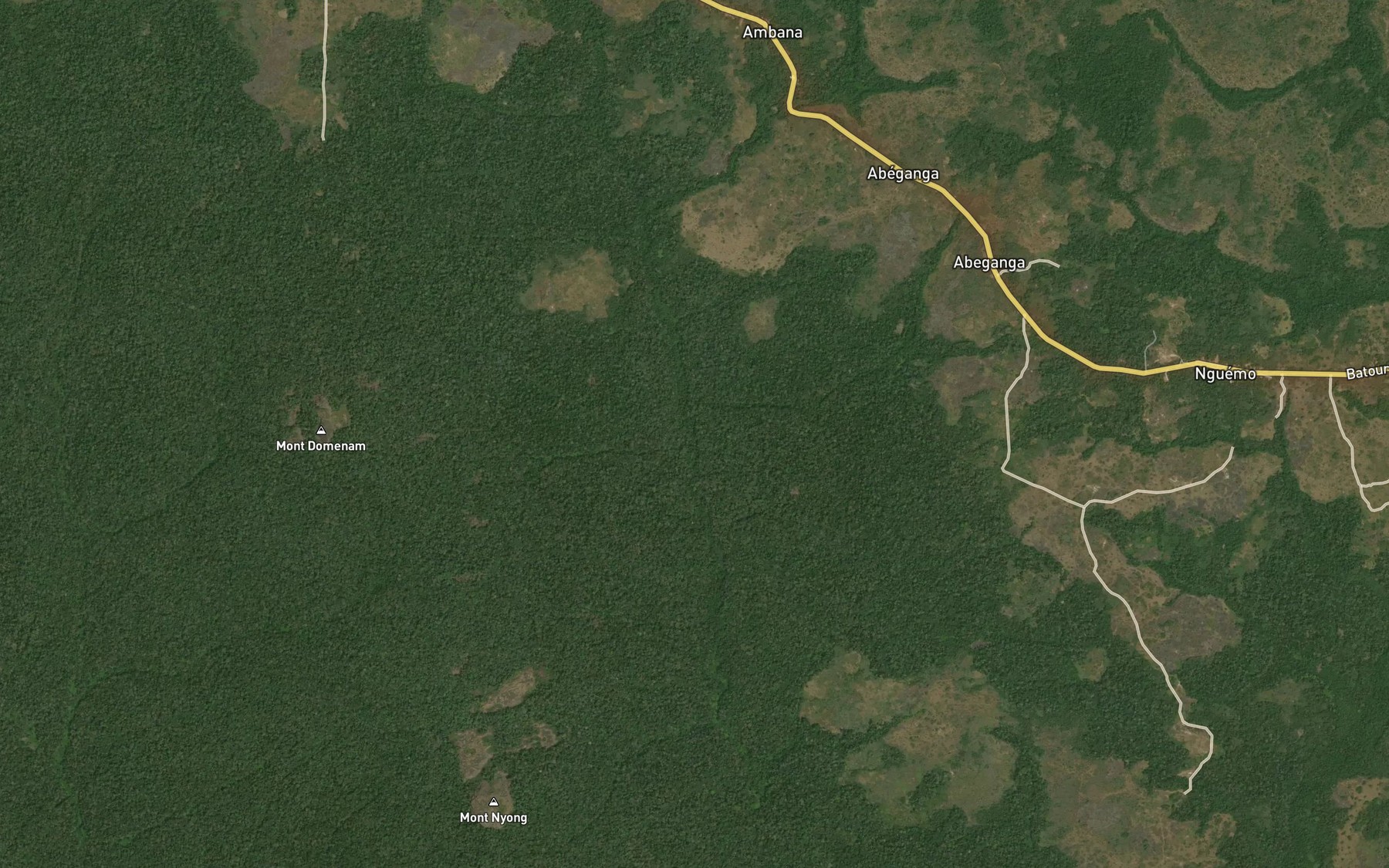 Satellite map of the Petit Anban