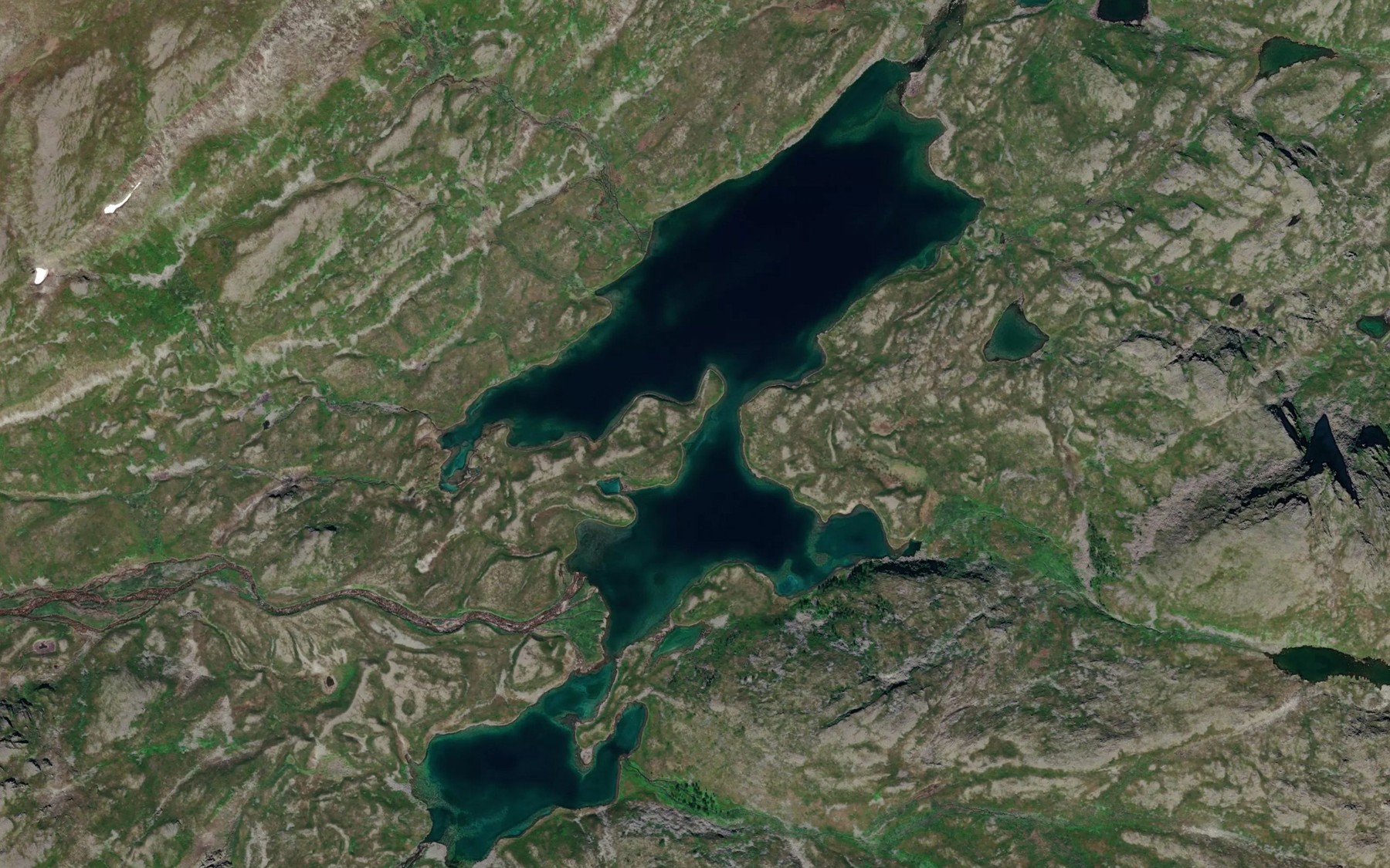 Satellite map of the Korsnesvannet
