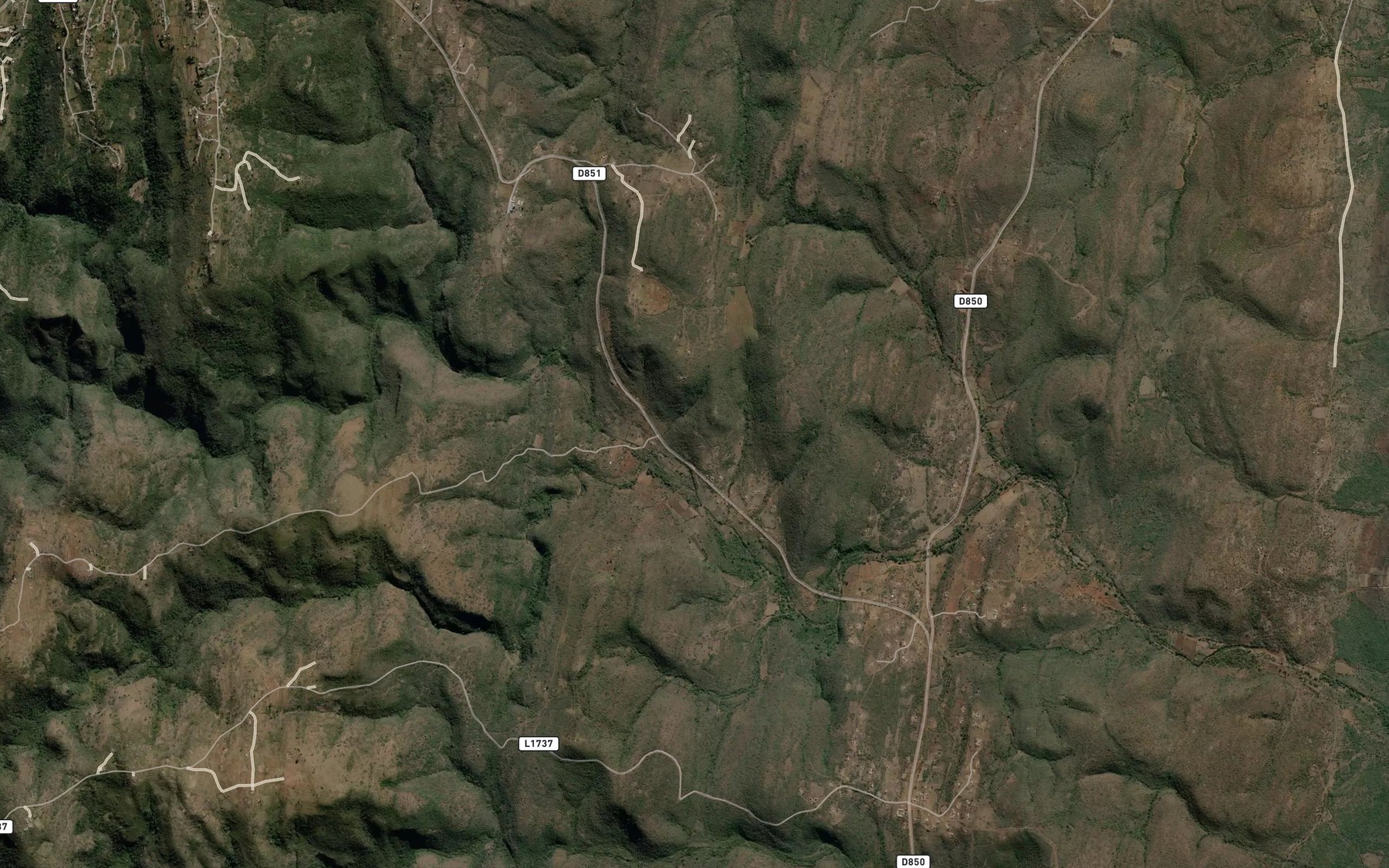Satellite map of the Umhlaluzi