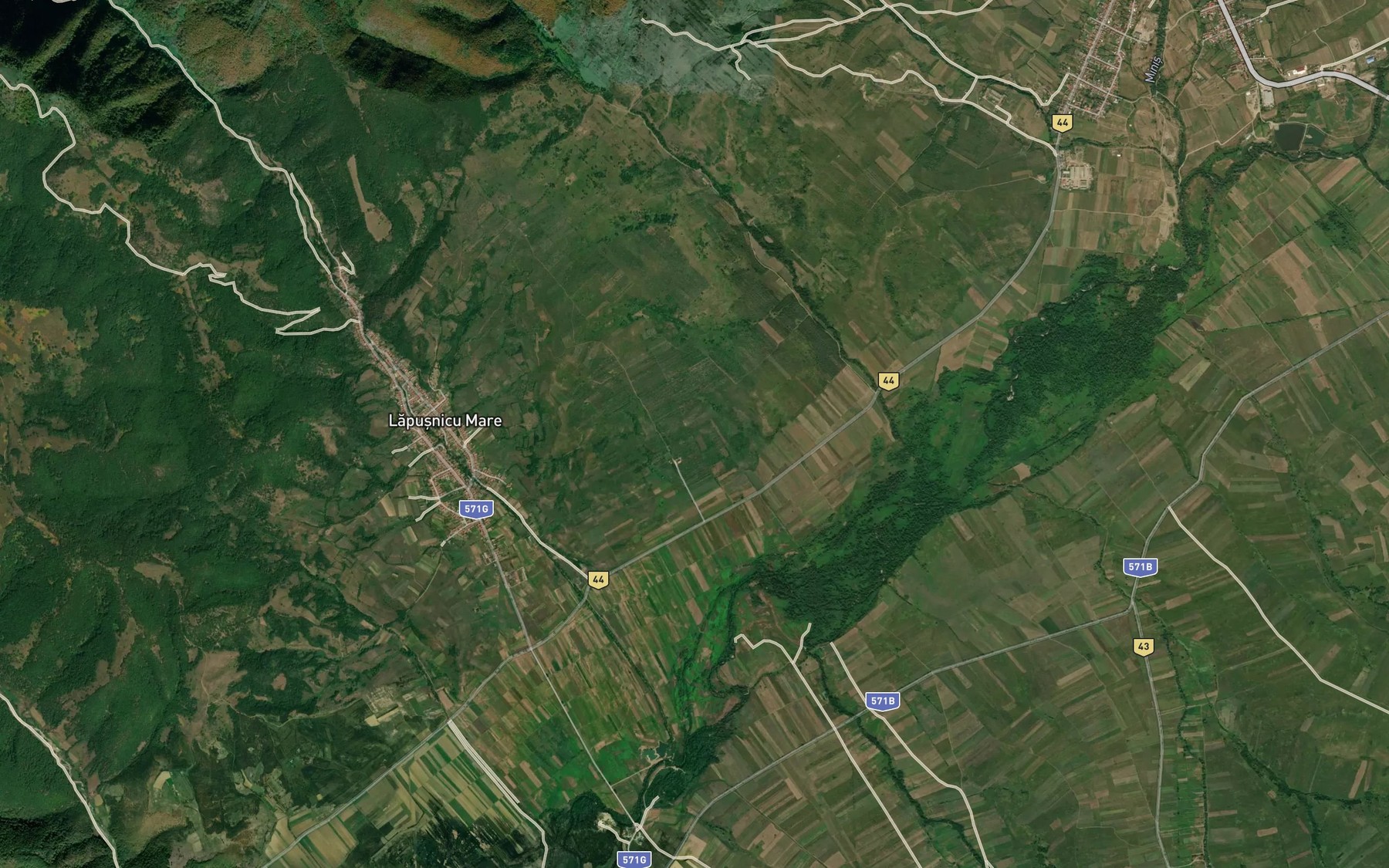 Satellite map of the Privalul Lighidia