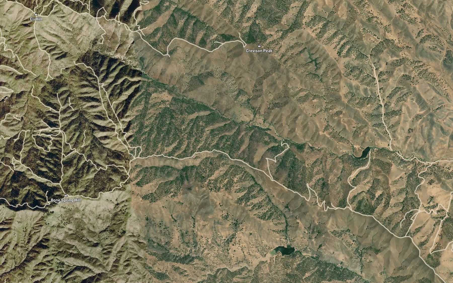 Satellite map of the Laurel Spring