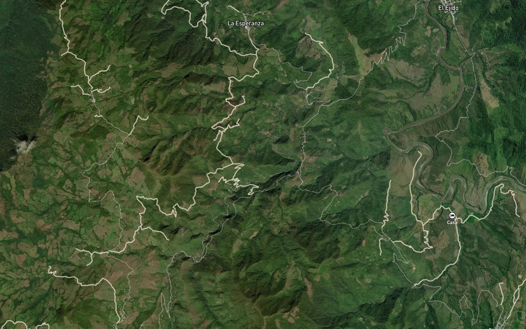 Satellite map of the Quebrada Dos Quebradas
