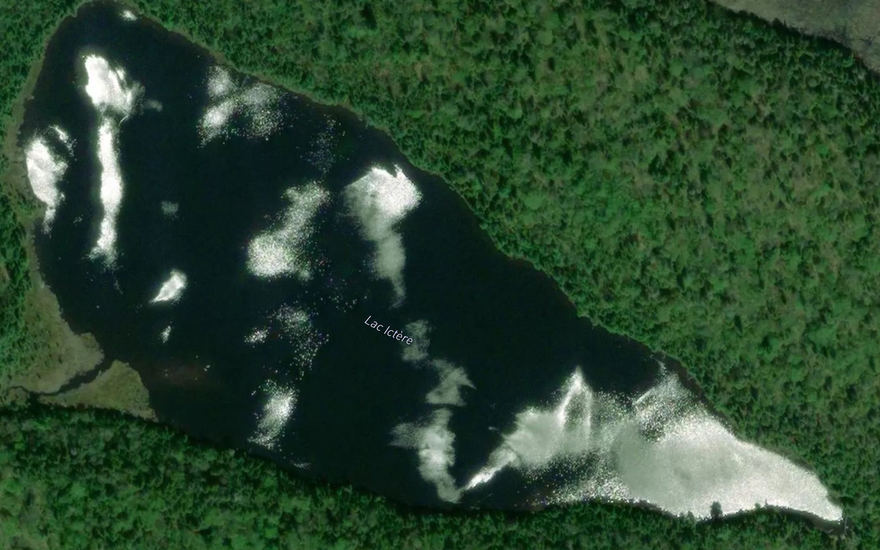 Satellite map of the Lac Ictere