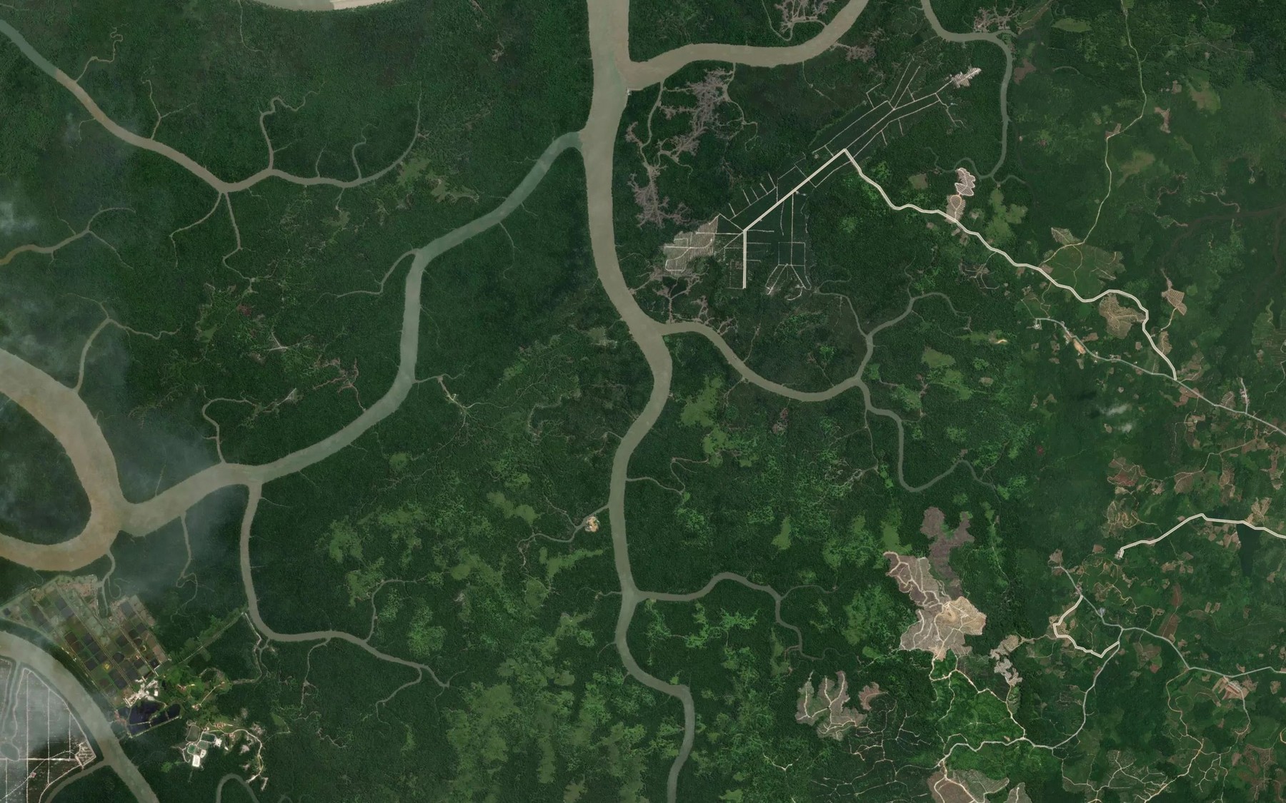Satellite map of the Sungai Apong