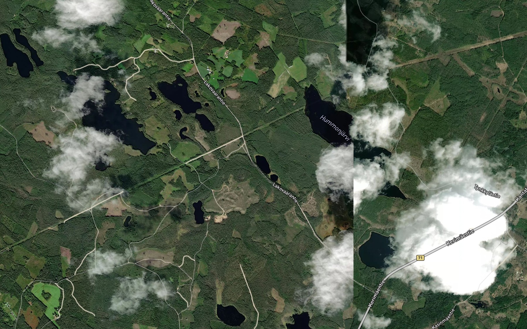 Satellite map of the Sarkanlammit