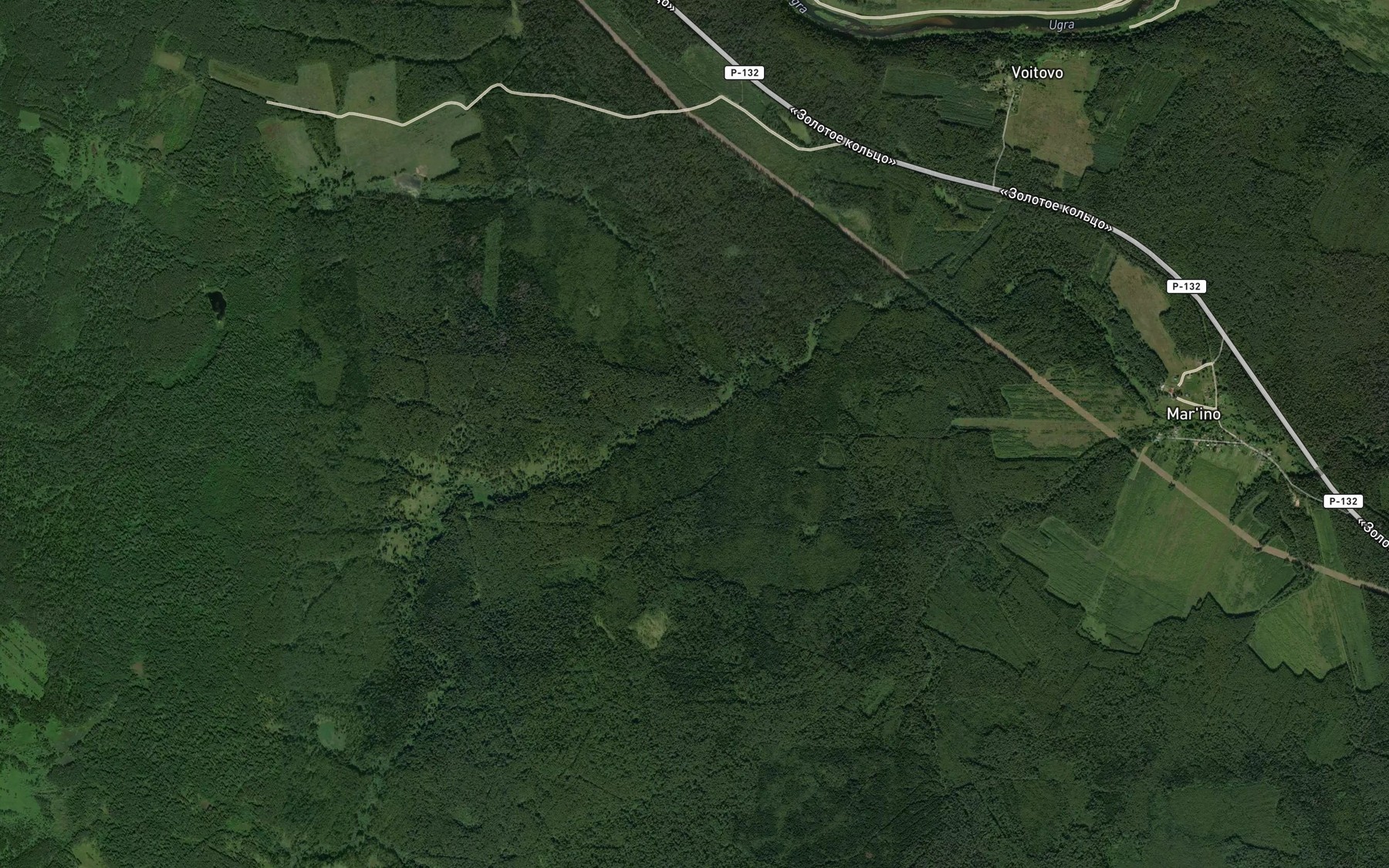 Satellite map of the Lozyanka