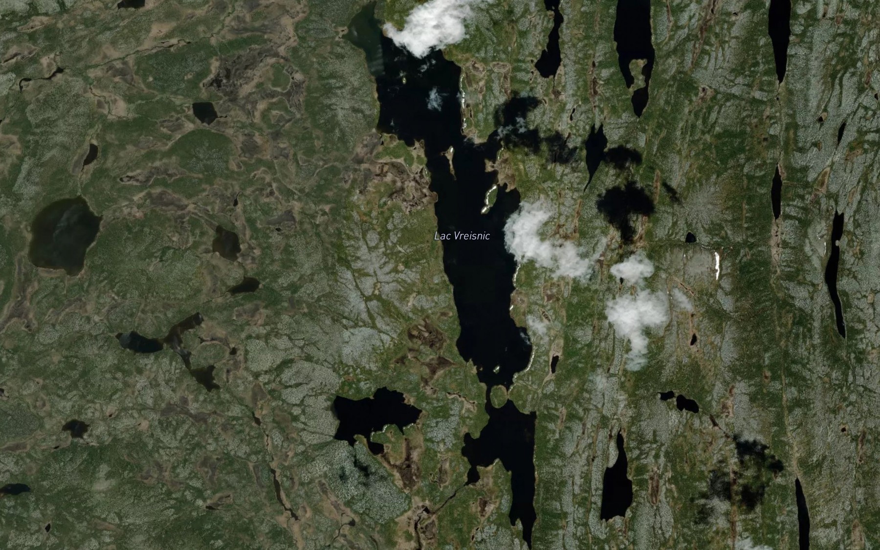 Satellite map of the Lac Vreisnic