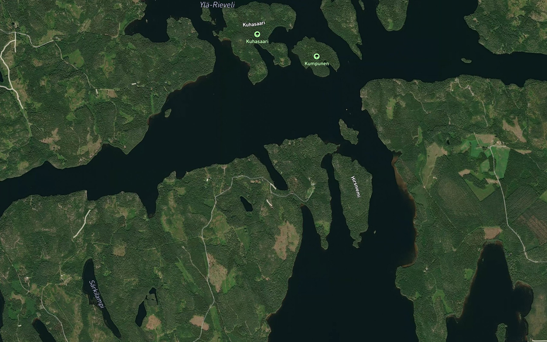 Satellite map of the Tailahti
