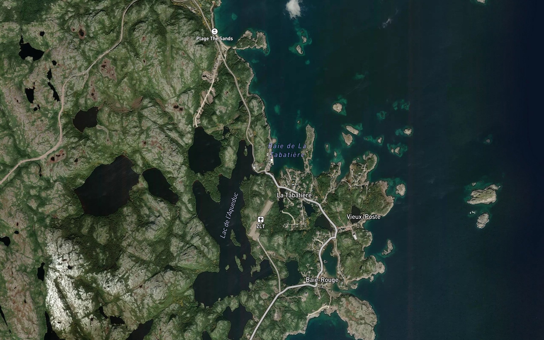 Satellite map of the Riviere du Lac de l'Aqueduc