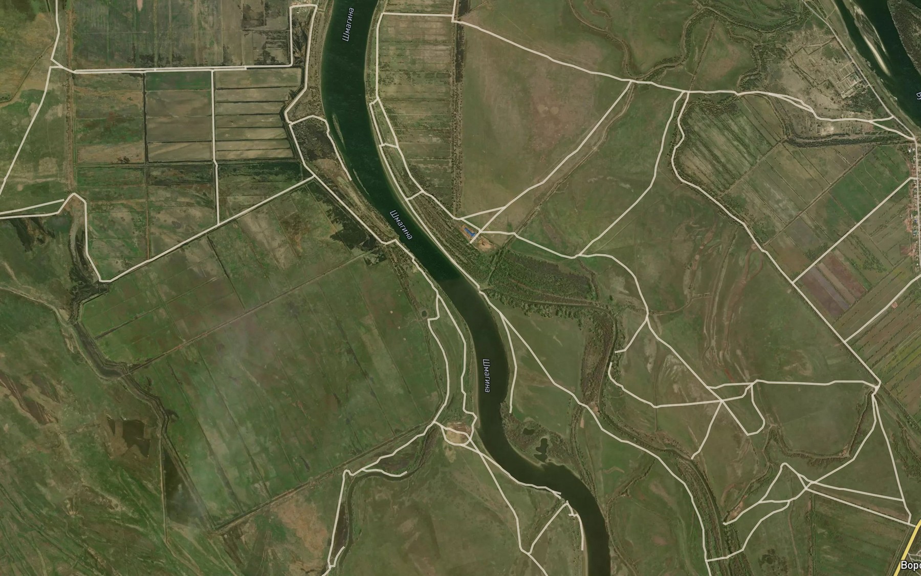 Satellite map of the Shmagina