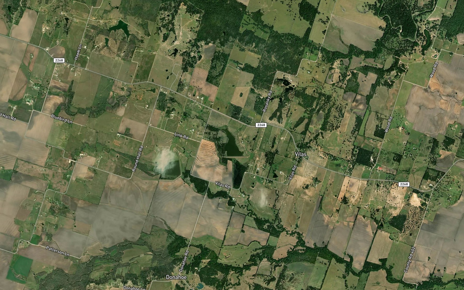 Satellite map of the Soil Conservation Service Site 6 Reservoir