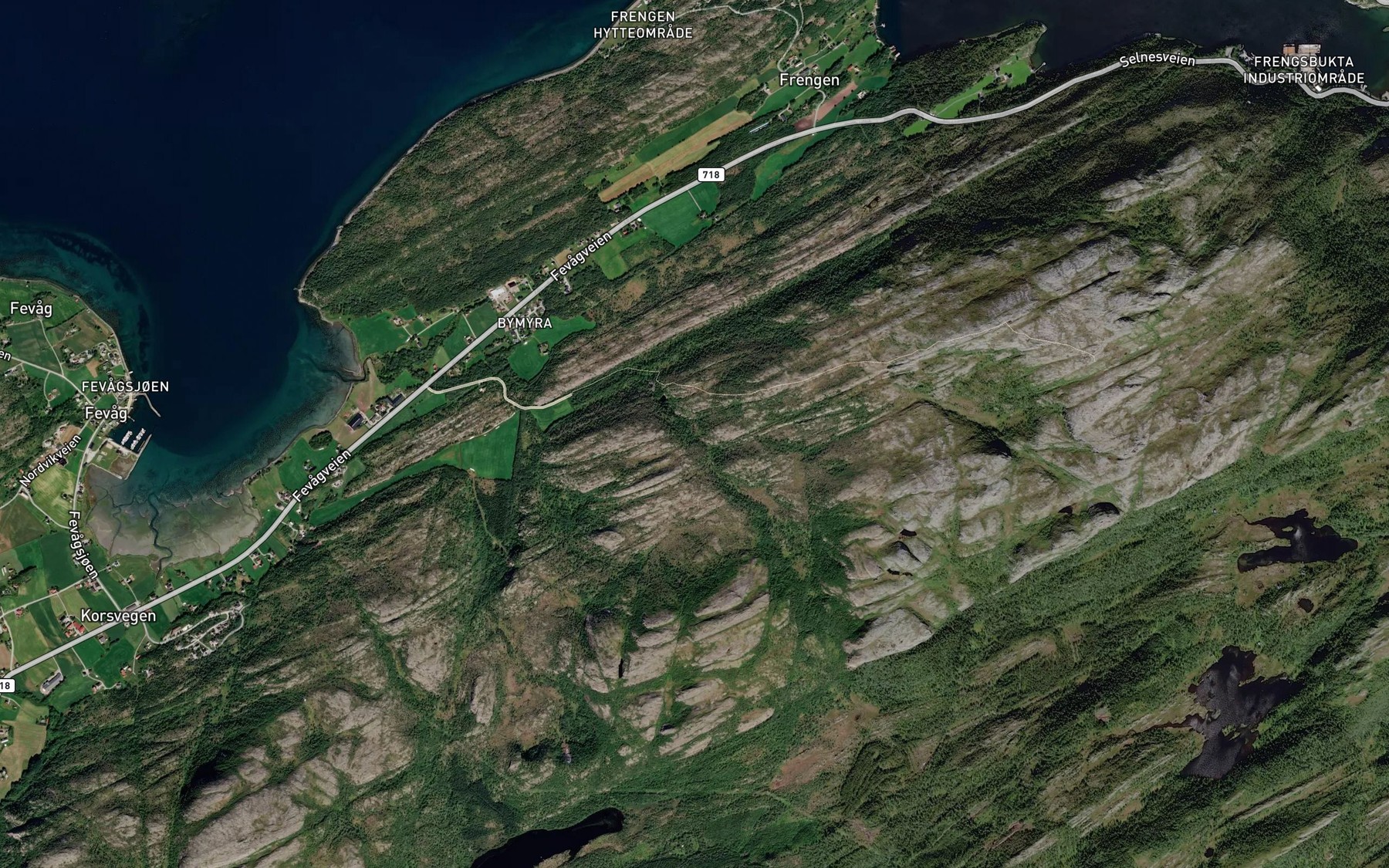 Satellite map of the Moltdalsbekken