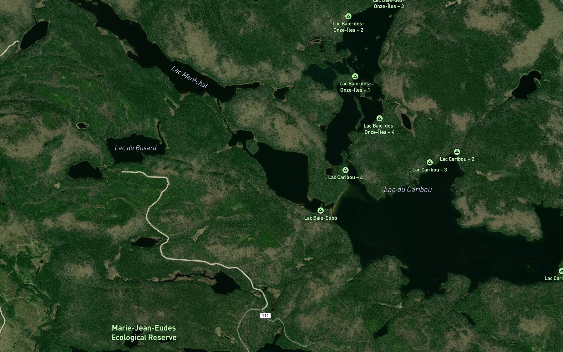 Satellite map of the Baie Cobb
