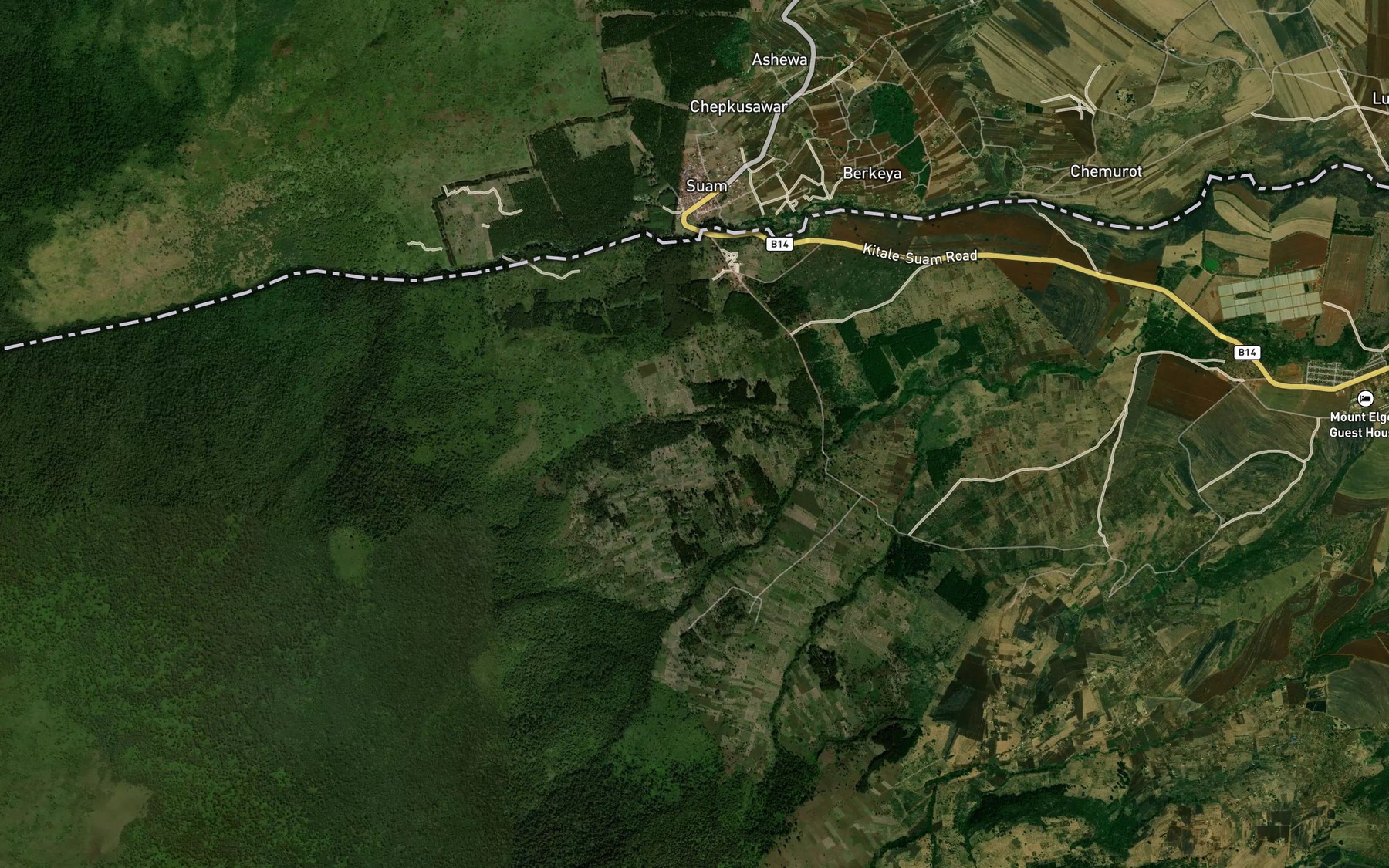Satellite map of the Cheprube