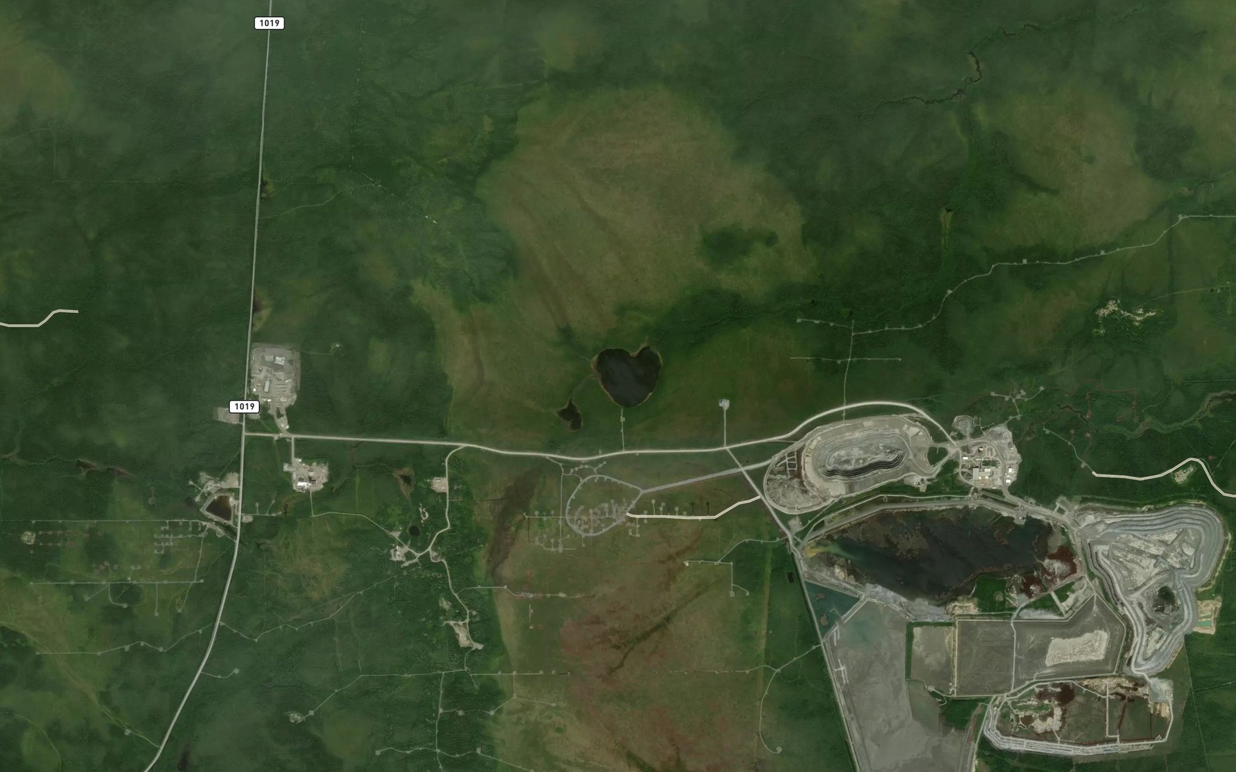 Satellite map of the Lac Jerome