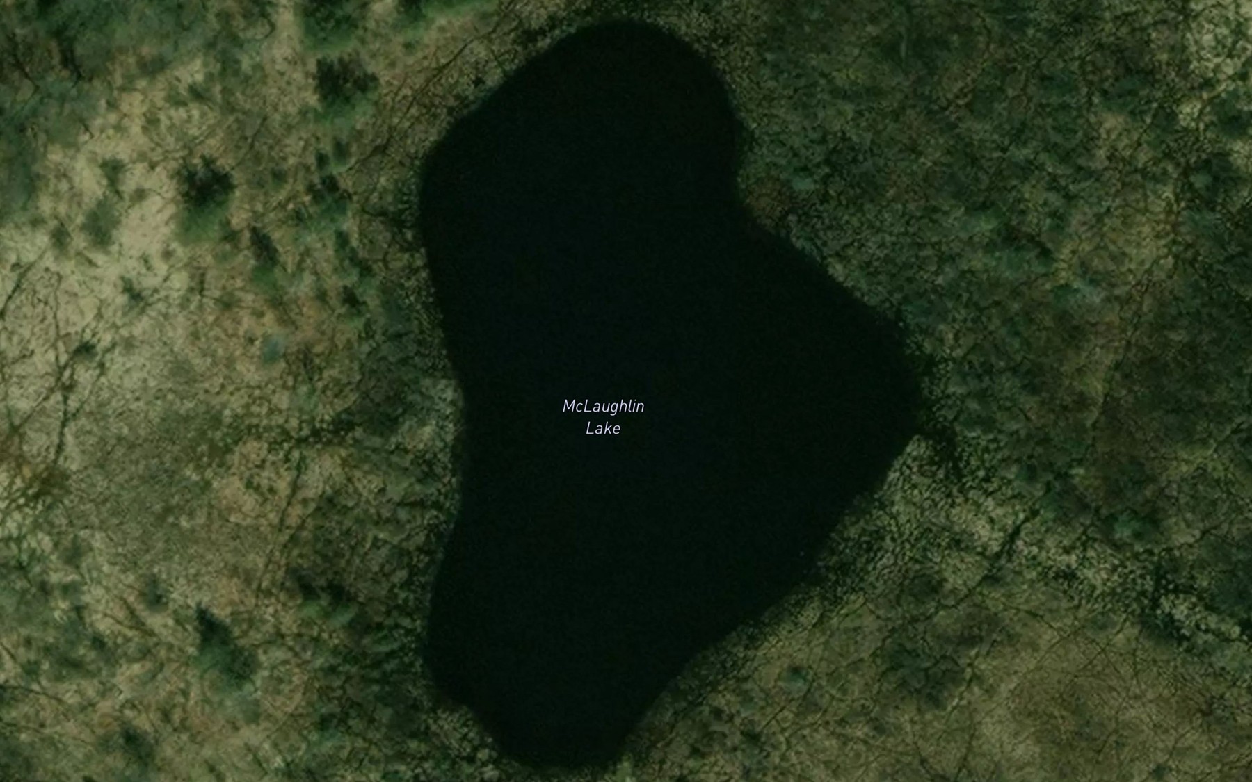 Satellite map of the McLaughlin Lake