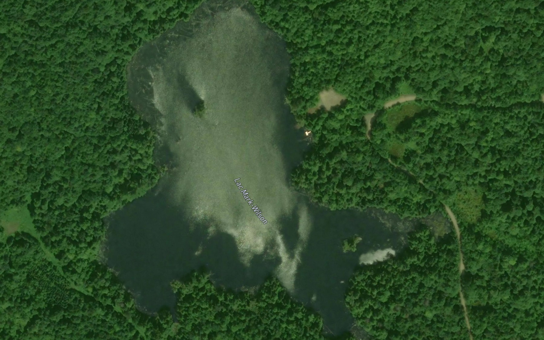 Satellite map of the Lac Mark-Wilson