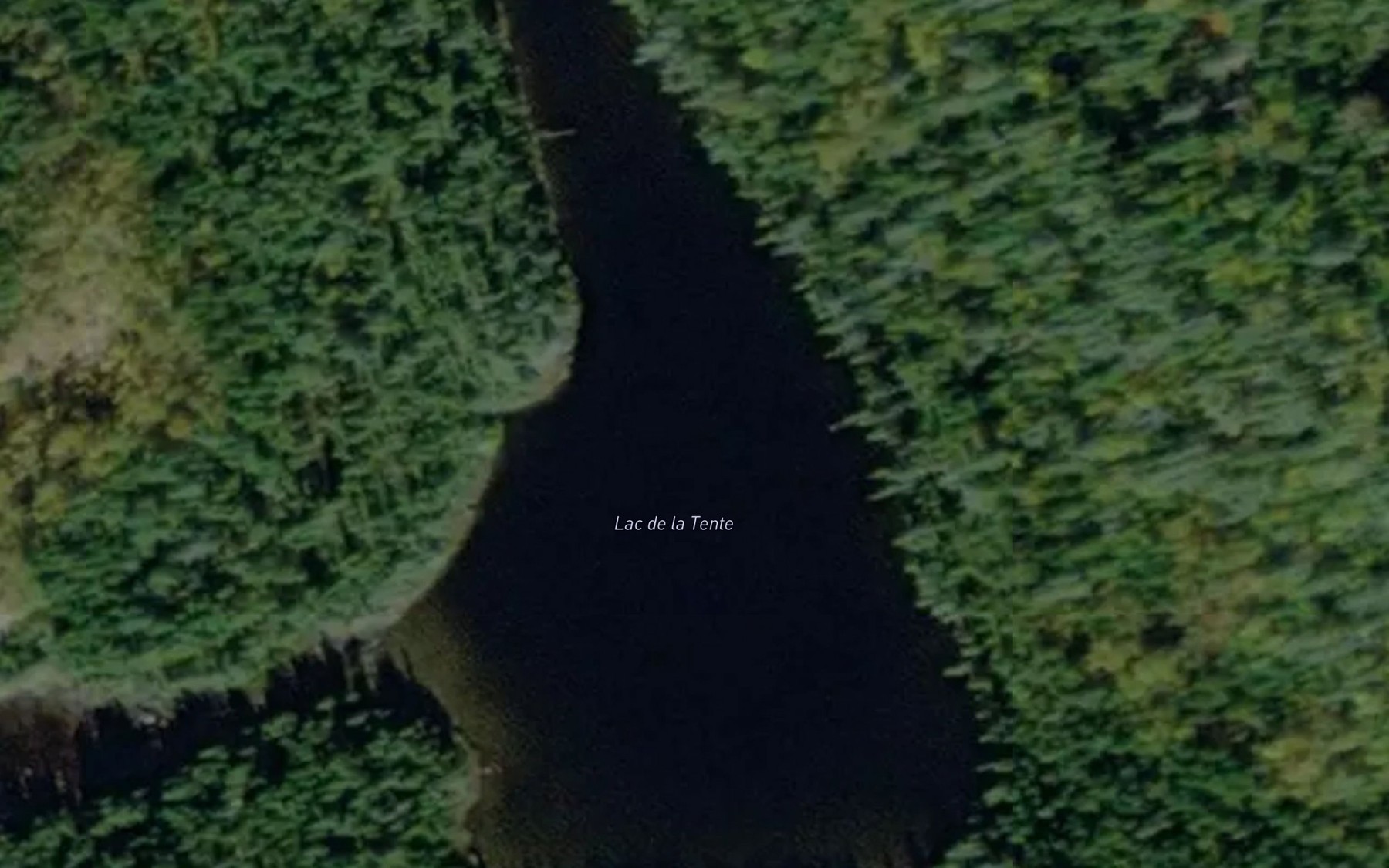 Satellite map of the Lac de la Tente