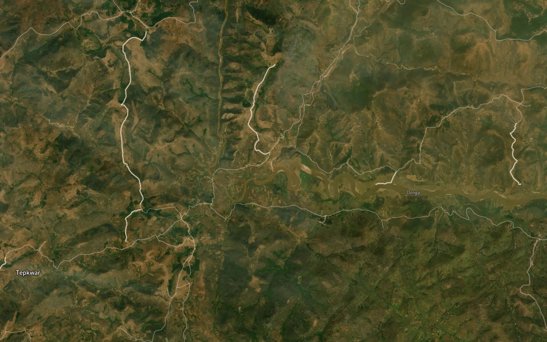 Satellite map of the Nume
