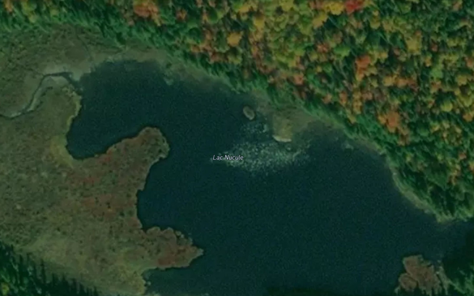 Satellite map of the Lac Nucule