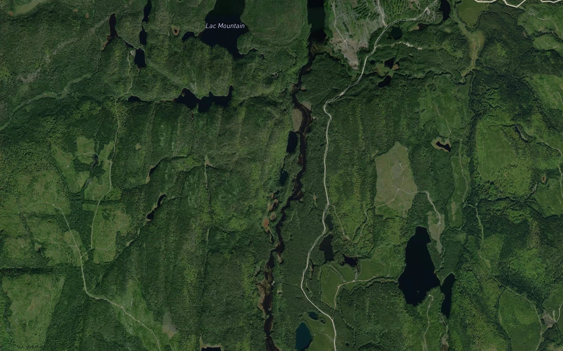 Satellite map of the Lac Edge