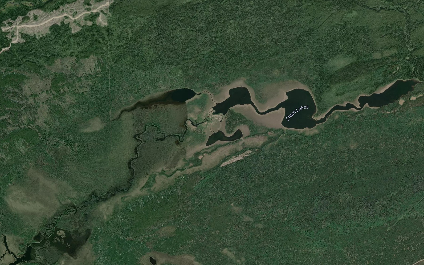 Satellite map of the North Thunder Creek