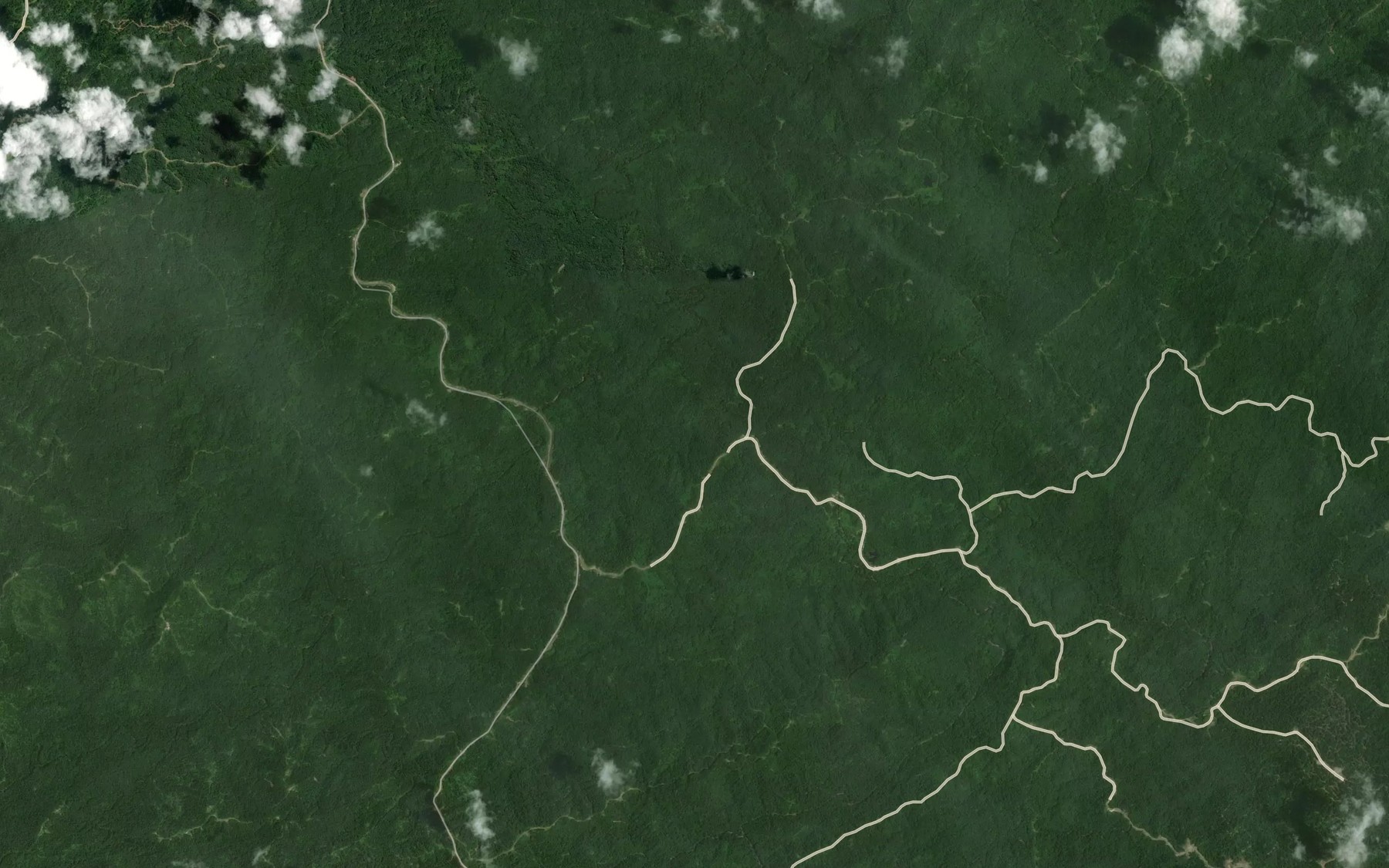 Satellite map of the Sungai Aro