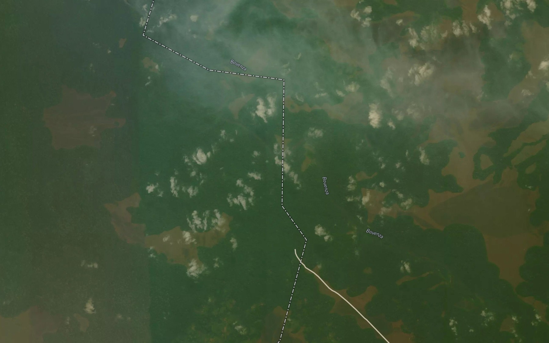 Satellite map of the Lekoulou