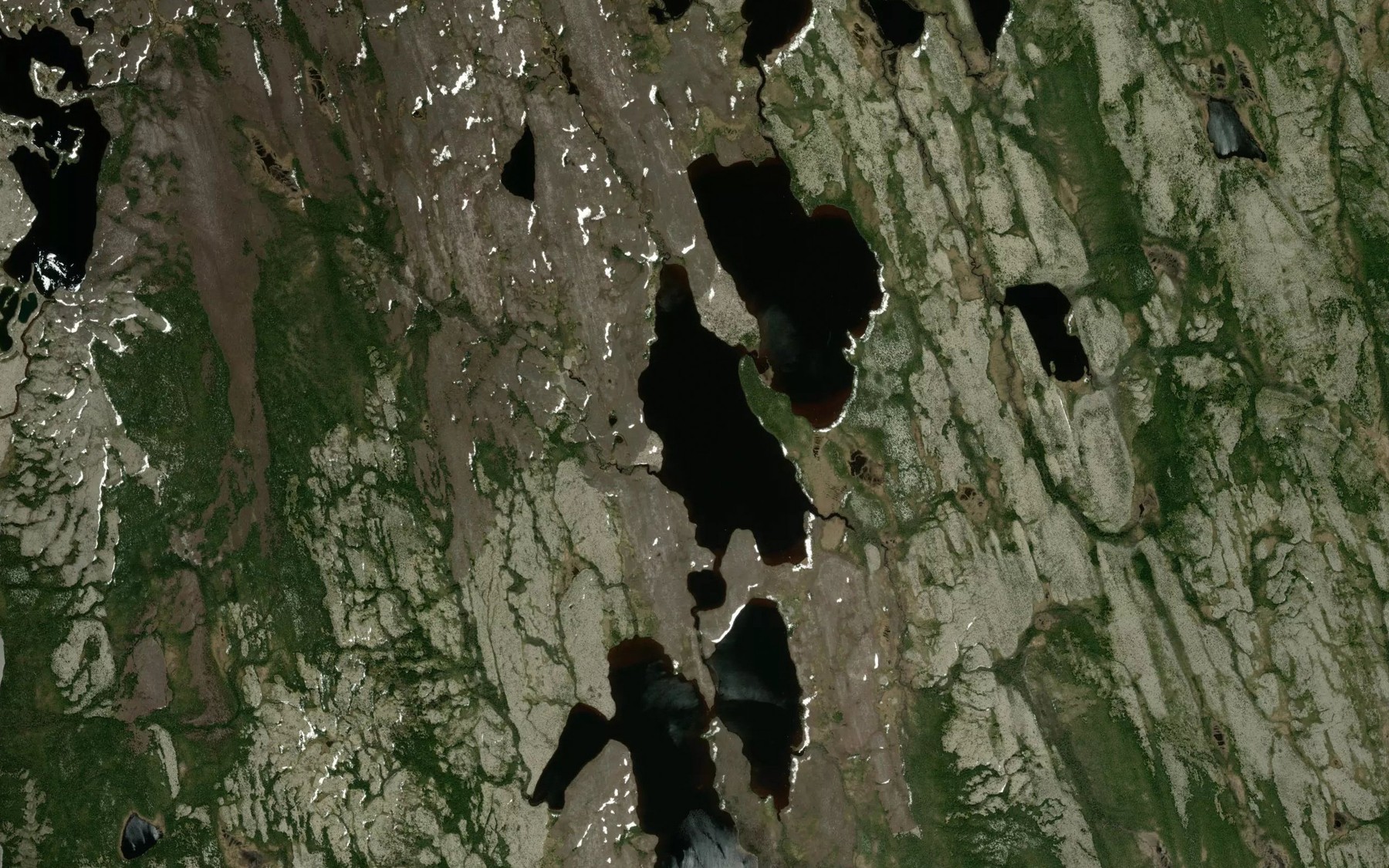 Satellite map of the Lac Touladi