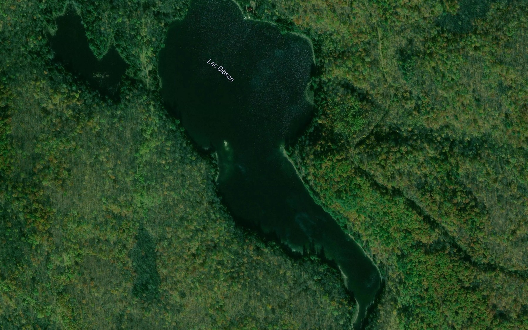 Satellite map of the Lac Gibson
